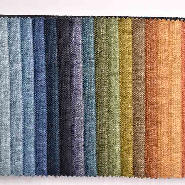 Cheap wholesale home textile fabric linen type cloth products upholstery 100% Polyester sofa fabric for living room sofa