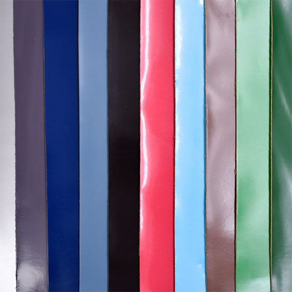 Wrinkle free slick-surfaced leather multicolour Pu Synthetic Leather For Shoes