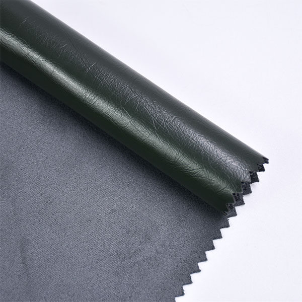 Hot sell Chinese factory eco friendly waterbase pu faux vegan leather 100%RPET suede backing material for garment making material