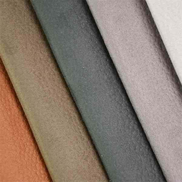 Wholesale cheap 100% Polyester Imitation leather pattern T400 Suede fabric Fake Microfiber backing textile fabric for Upholstery chair sofa