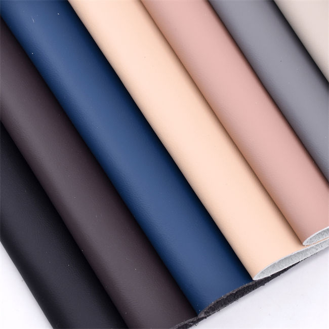 Eco friendly solvent-free pu leather fabric corn fiber backing for shoe