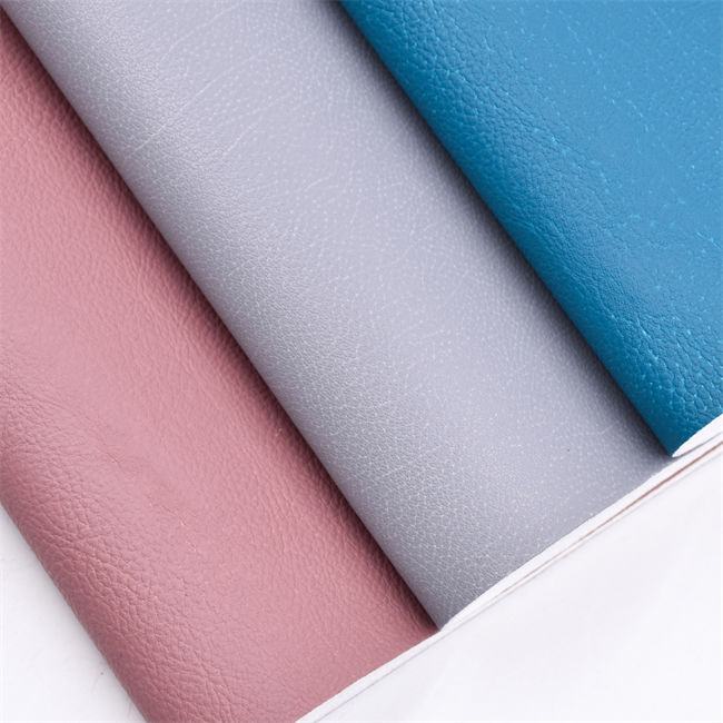 Eco friendly waterbase pu leather fabric corn fiber backing for shoe