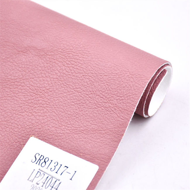 Eco friendly waterbase pu leather fabric corn fiber backing for shoe