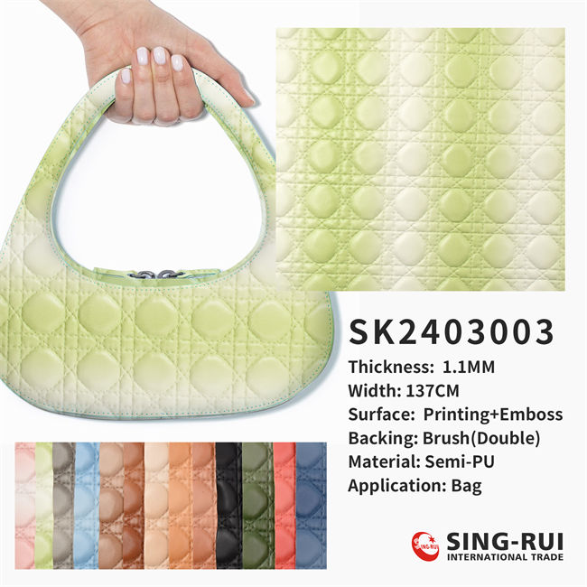  1.1MM Semi-PU leather for bag
