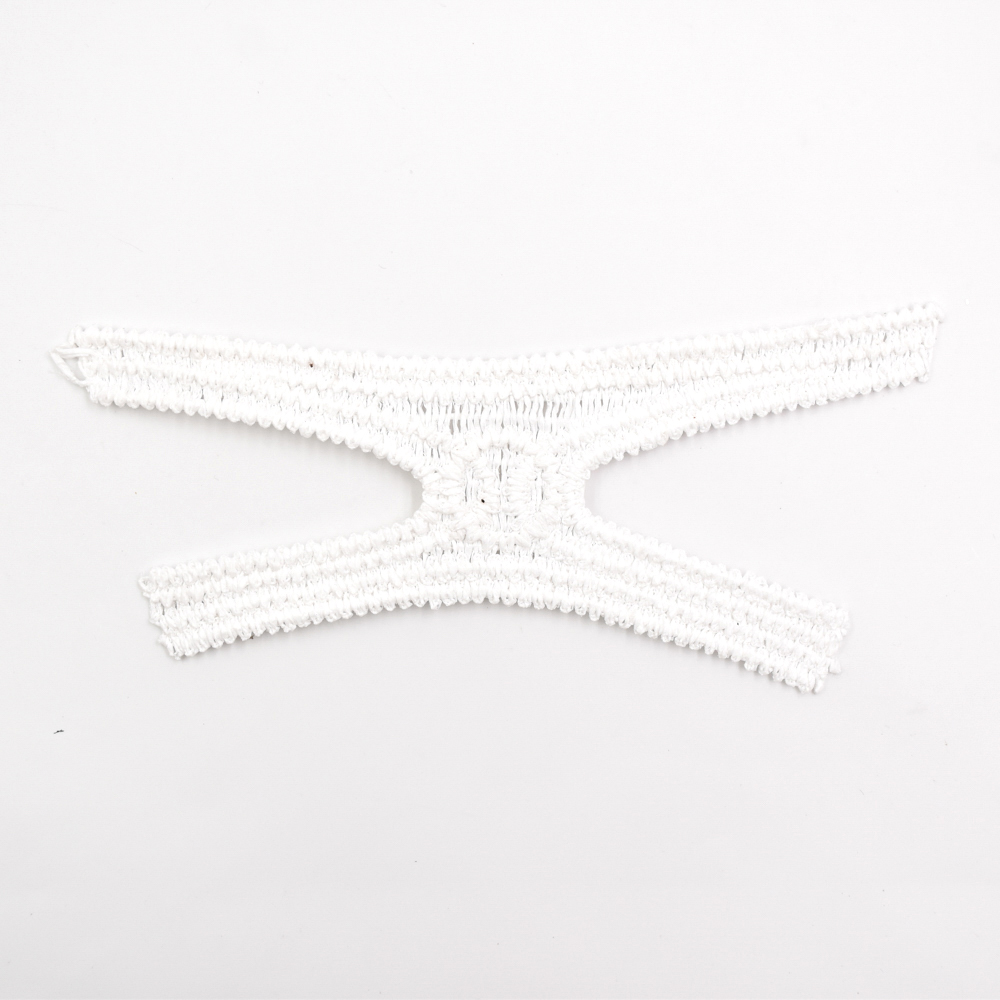New Popular Hand Knitted Semi-finished pp Raffia Cords Embroidery Shoe Upper Material for Girls Summer Sandals