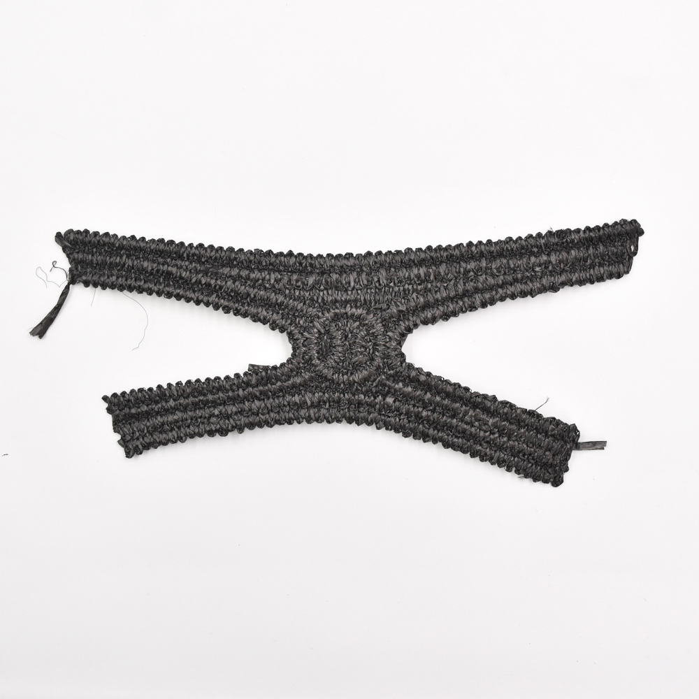 New Popular Hand Knitted Semi-finished pp Raffia Cords Embroidery Shoe Upper Material for Girls Summer Sandals