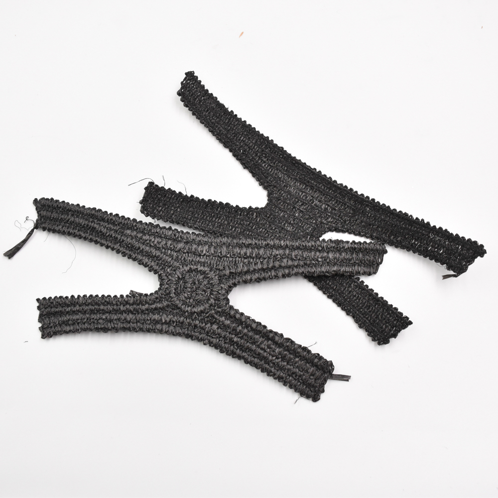 New Popular Hand Knitted Semi-finished pp Raffia Cords Embroidery Shoe Upper Material for Girls Summer Sandals
