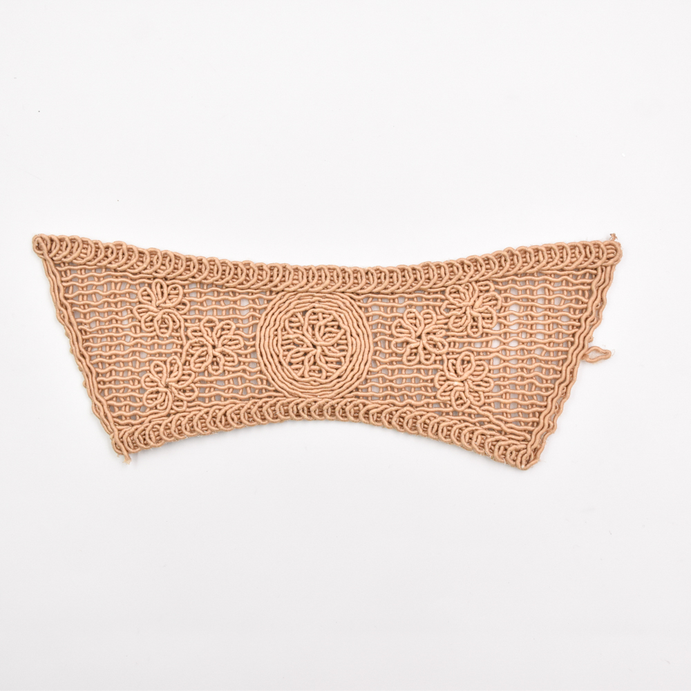 New Popular Hand Knitted Semi-finished pp Raffia Cords Embroidery Shoe Upper Material for Girls Summer Sandals