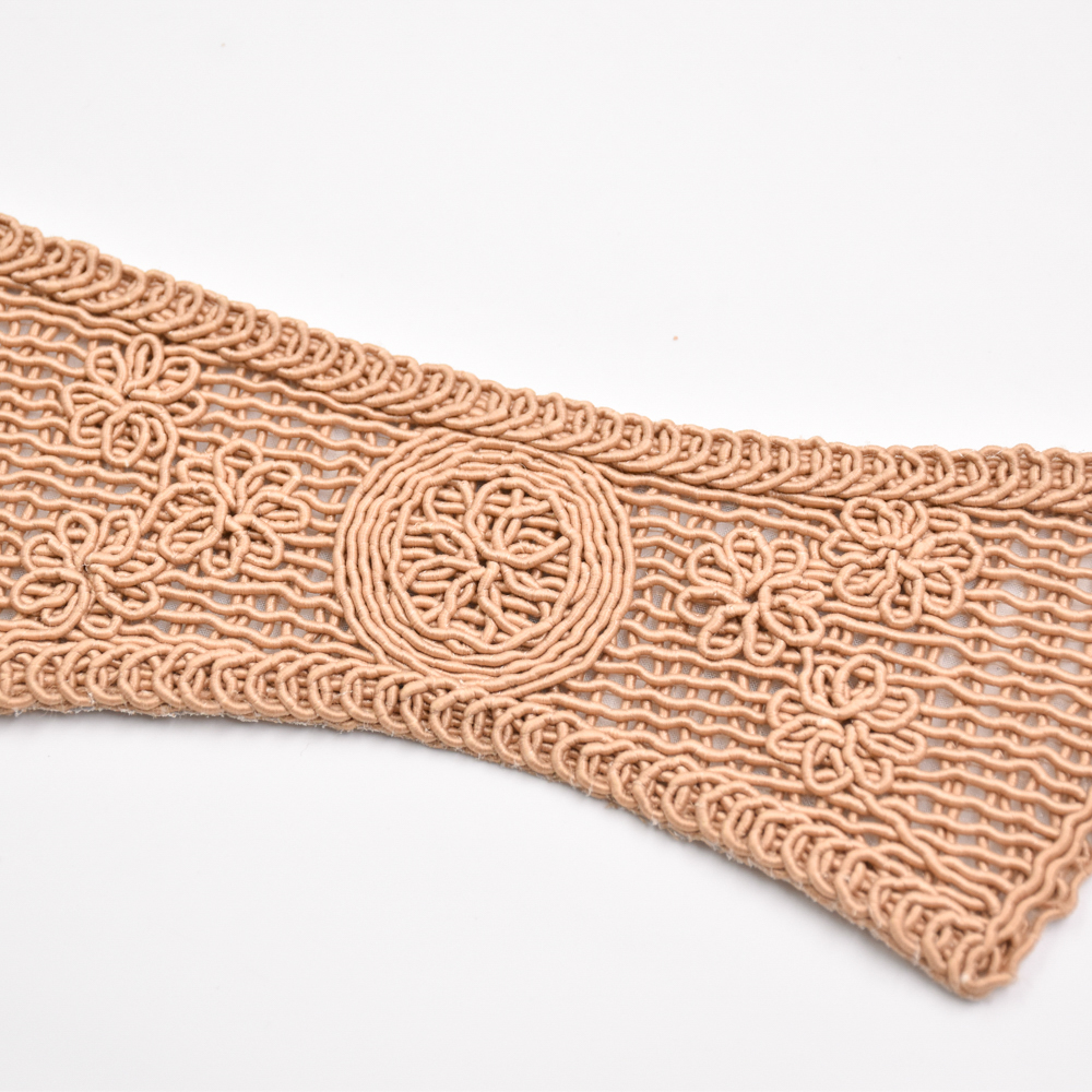 New Popular Hand Knitted Semi-finished pp Raffia Cords Embroidery Shoe Upper Material for Girls Summer Sandals