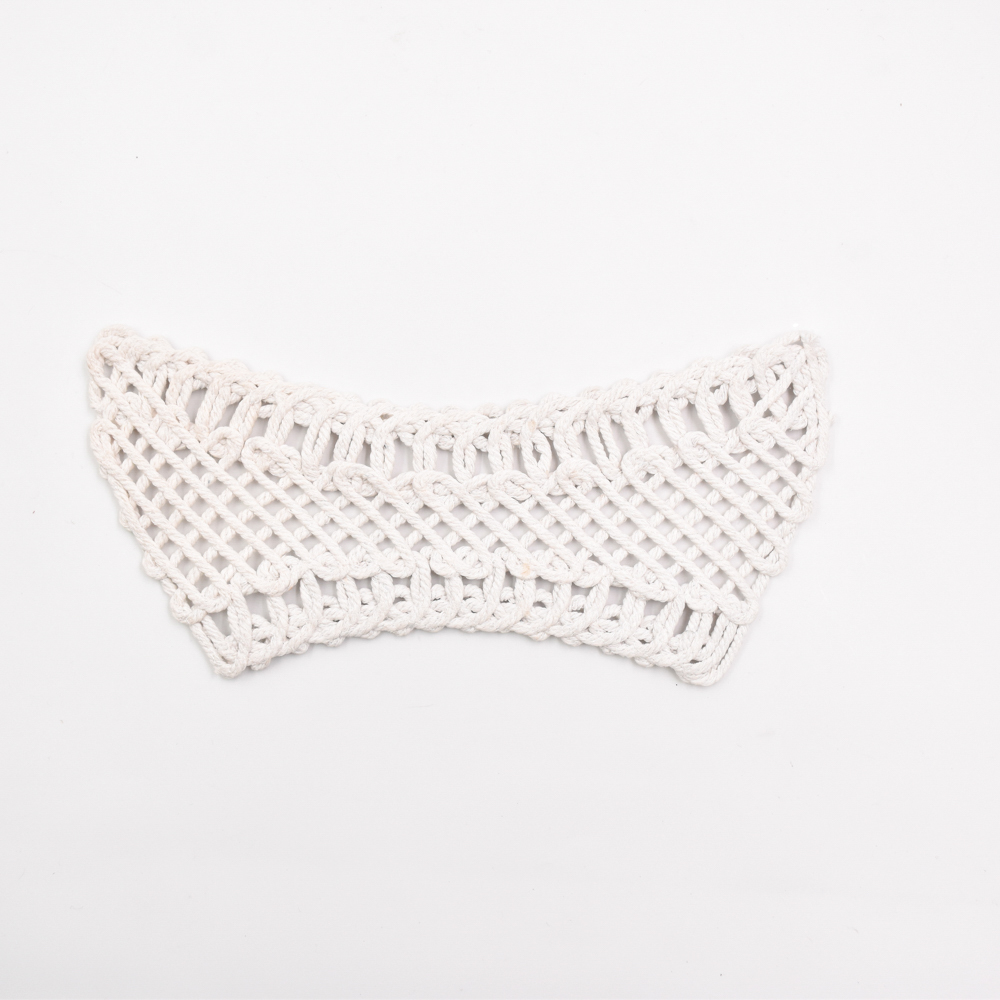 New Popular Hand Knitted Semi-finished pp Raffia Cords Embroidery Shoe Upper Material for Girls Summer Sandals