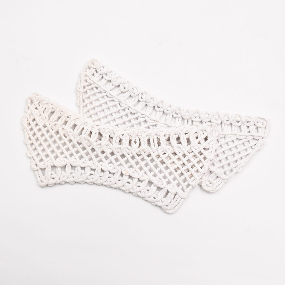 New Popular Hand Knitted Semi-finished pp Raffia Cords Embroidery Shoe Upper Material for Girls Summer Sandals
