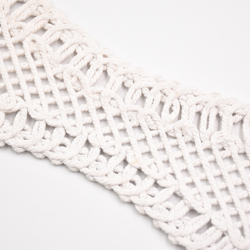New Popular Hand Knitted Semi-finished pp Raffia Cords Embroidery Shoe Upper Material for Girls Summer Sandals