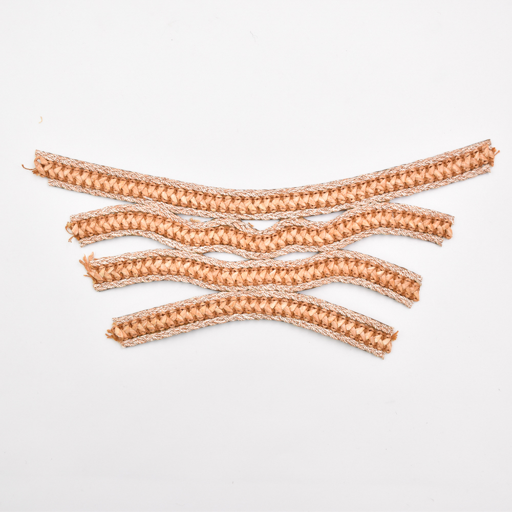 Manufacturer Wholesale Macaron Color Raffia Elastic Material Woven Ribbon Custom PP