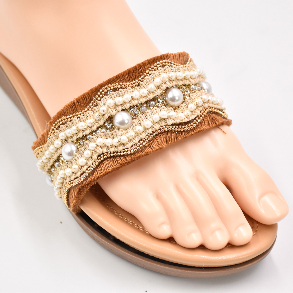 Women's Braided Strap Woven Leather Upper for Sandals Shoe Uppers Vamp Design