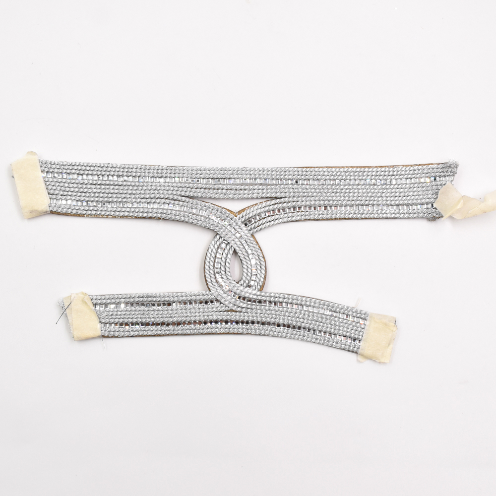 Woven PP Grass Shoe Upper Glass Diamond Rhinestone Semi-Finished Sandal Material