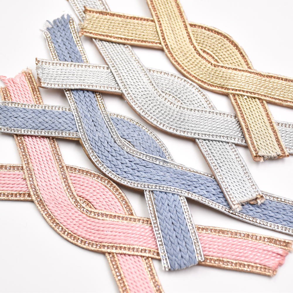 Fashion Trend Comfortable and Breathable Woven PP Grass Shoe Upper Semi-Finished Sandal Material Garment Accessories