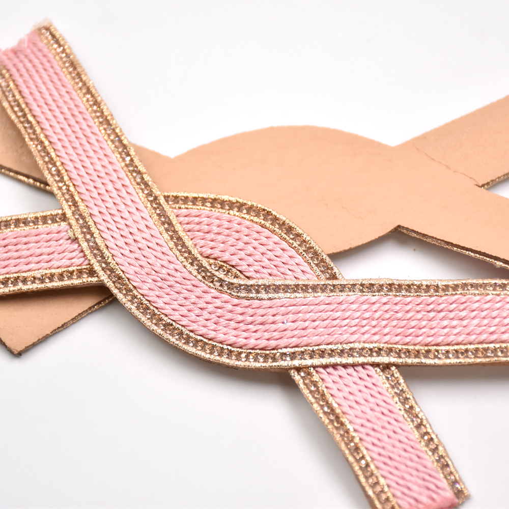 Fashion Trend Comfortable and Breathable Woven PP Grass Shoe Upper Semi-Finished Sandal Material Garment Accessories