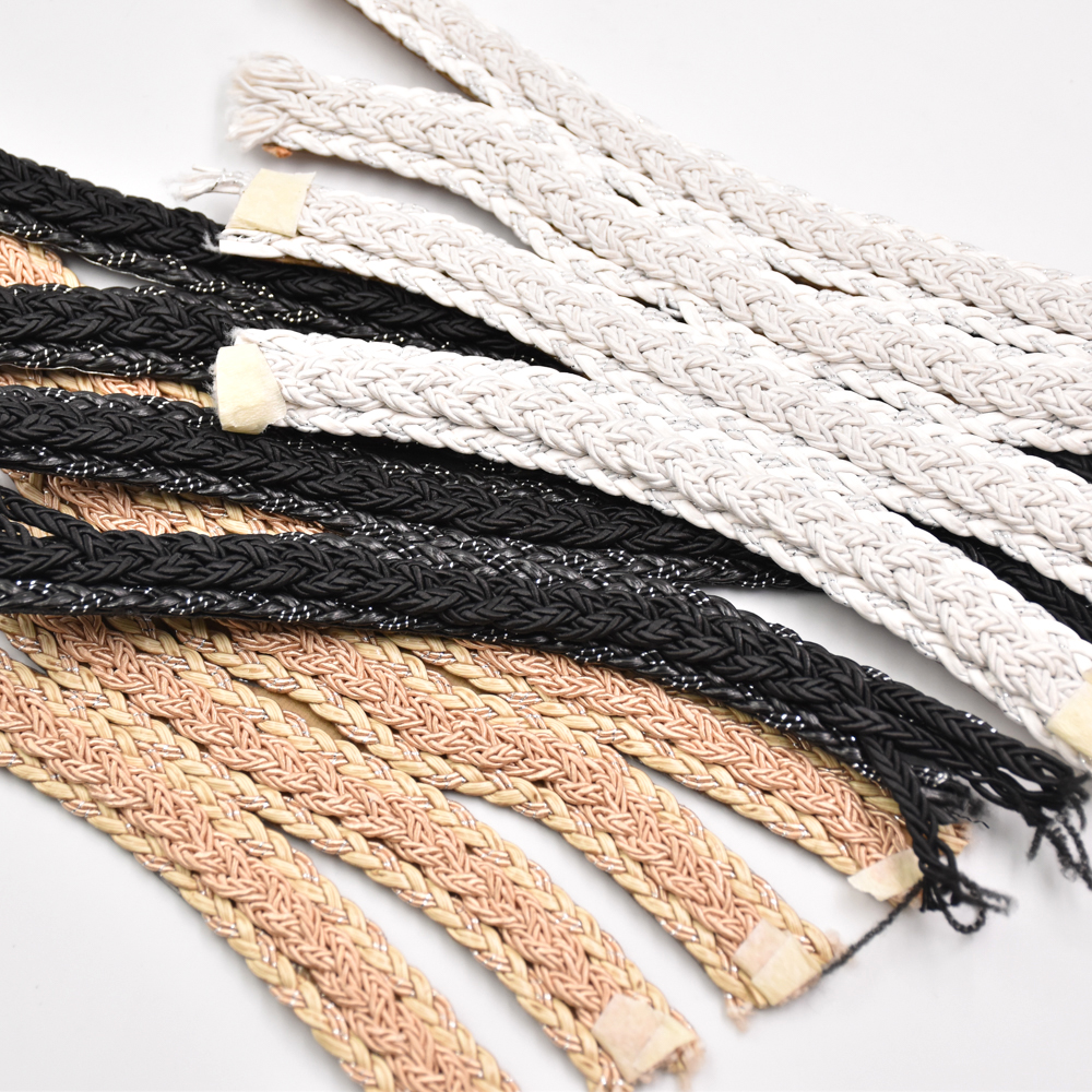 Wholesale Raffia Footwear Straps PP Straw Custom Shoe Material pp Straps for Sandals upper