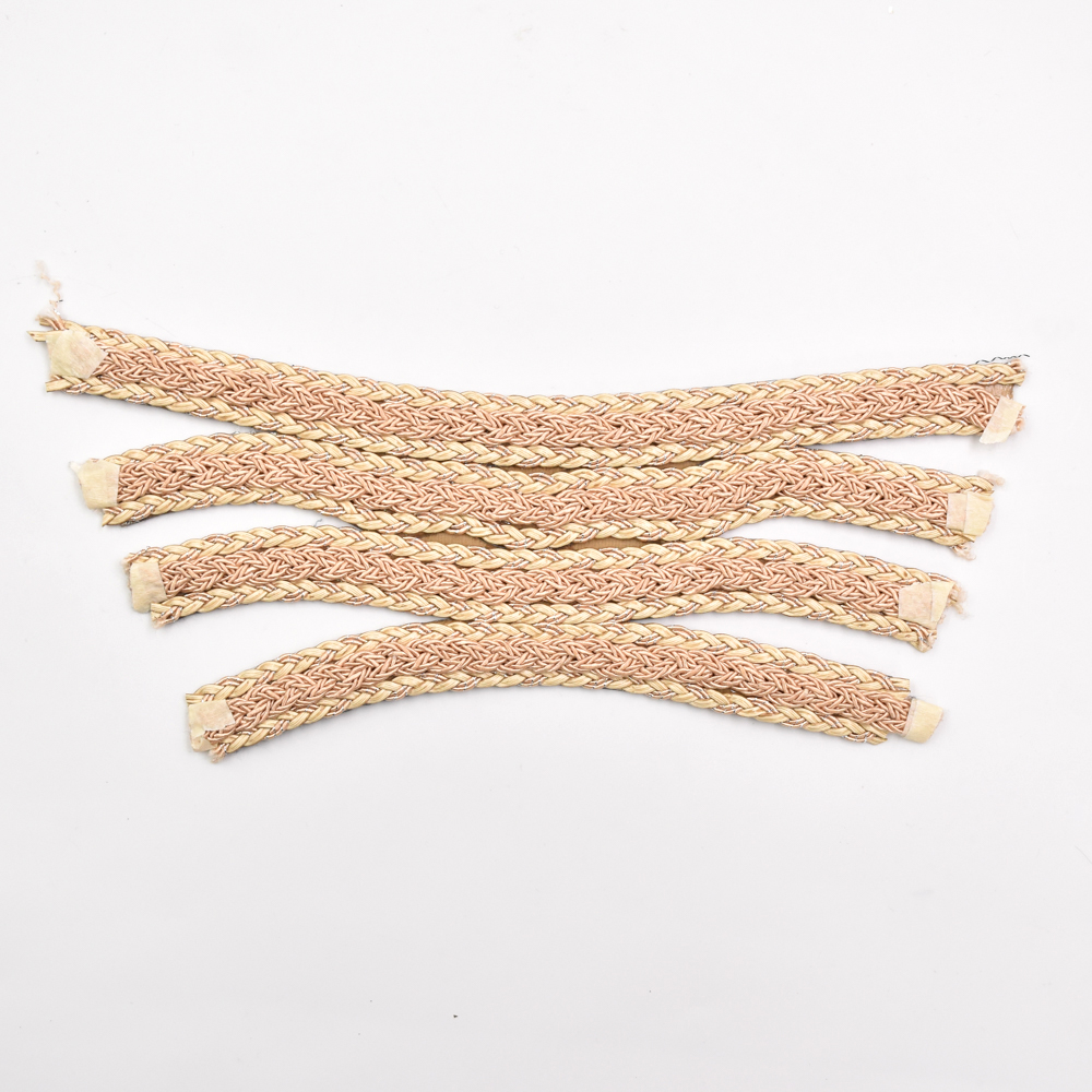 Wholesale Raffia Footwear Straps PP Straw Custom Shoe Material pp Straps for Sandals upper