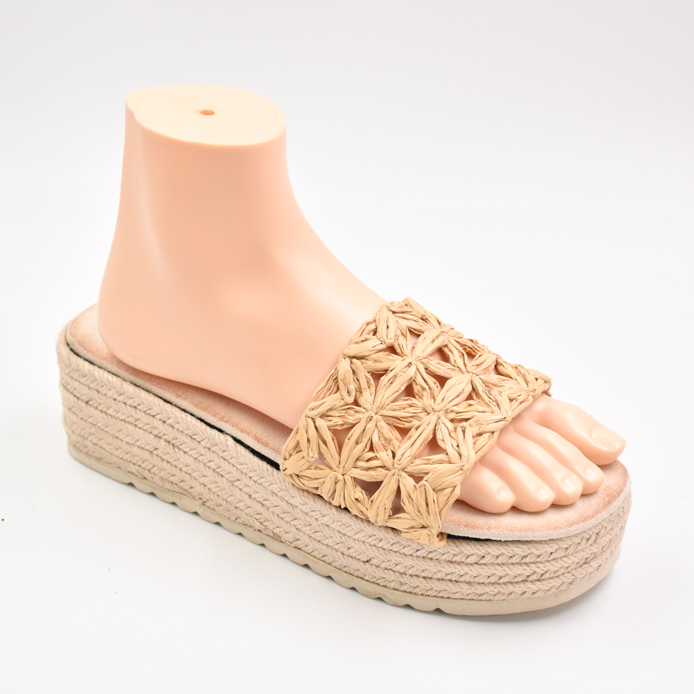 Women's Braided Strap Woven Leather Upper for Sandals Shoe Uppers Vamp Design