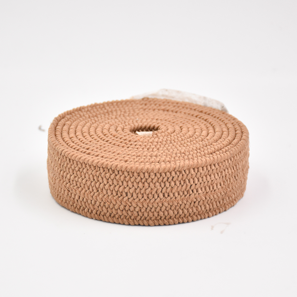 Wholesale 3CM Cotton Sewing Trims Sandals Decoration Custom Flat Braided Shoelace Strap Ribbon Semi Accessory Jacquard Webbing