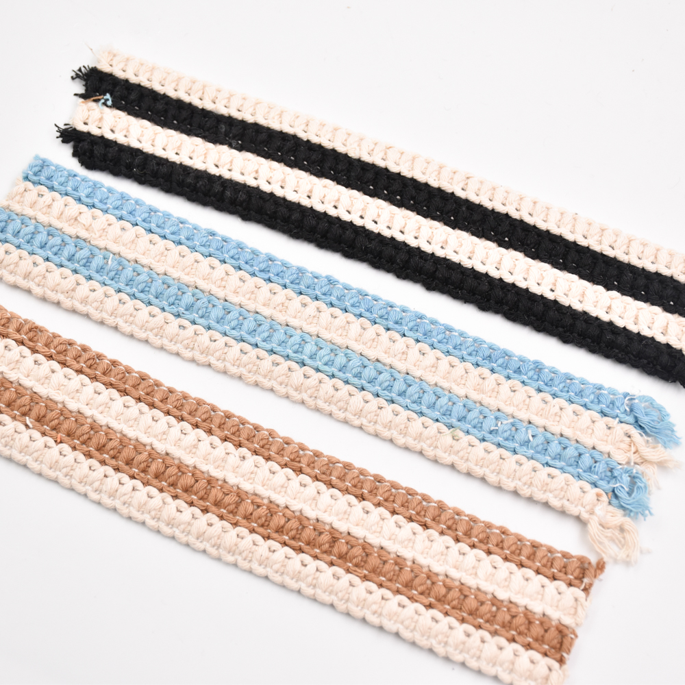 Wholesale 4CM Cotton Sewing Trims Sandals Decoration Custom Flat Braided Shoelace Strap Ribbon Semi Accessory Jacquard Webbing
