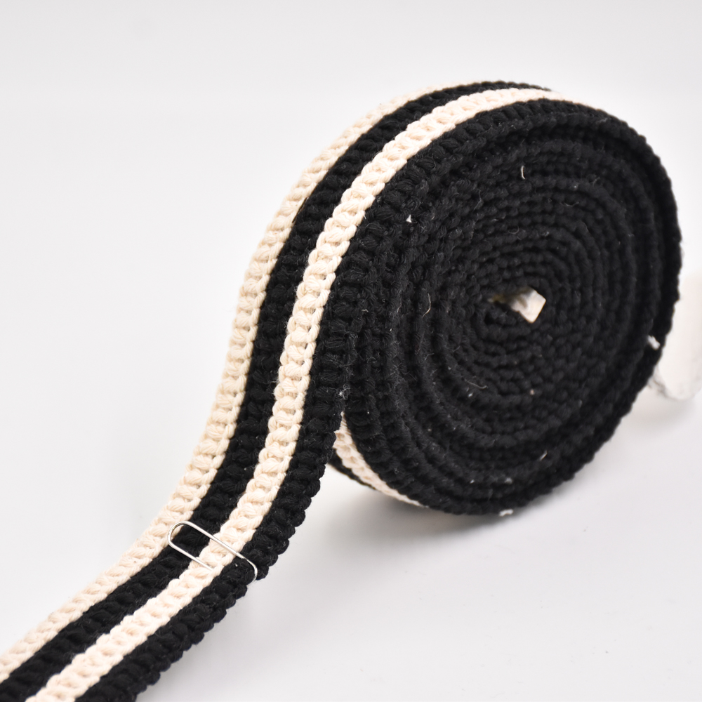 Wholesale 4CM Cotton Sewing Trims Sandals Decoration Custom Flat Braided Shoelace Strap Ribbon Semi Accessory Jacquard Webbing