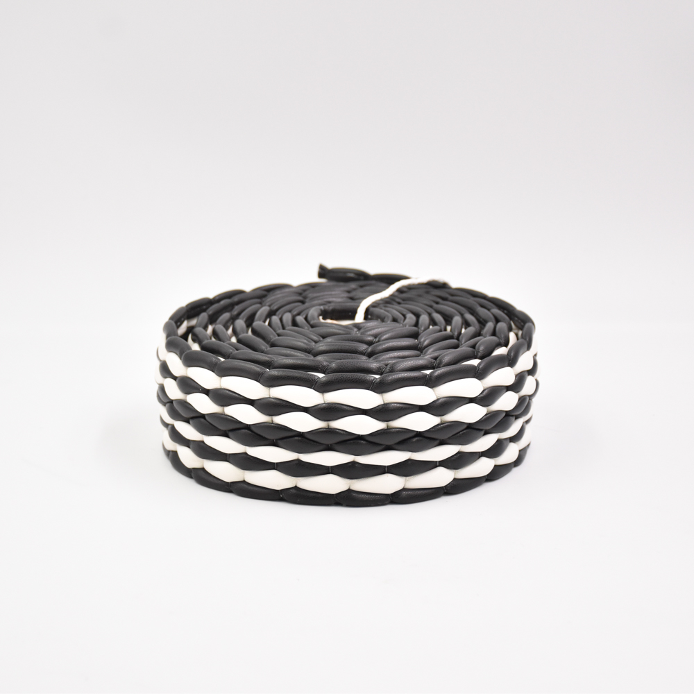 Wholesale 6CM Pu Leather Sewing Trims Sandals Decoration Custom Flat Braided Shoelace Strap Ribbon Semi Accessory for sandal