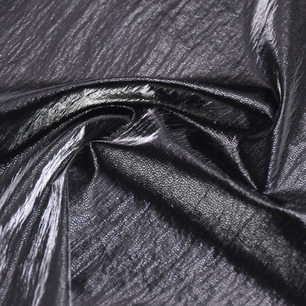 Wholesale Leather Pongee Fabric Monogram Down Jacket Fabric Waterproof Windproof Taffeta Artificial PU Coated Leather Material