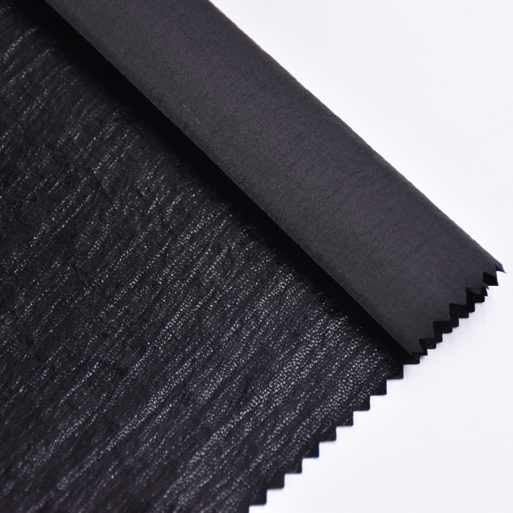 Wholesale Leather Pongee Fabric Monogram Down Jacket Fabric Waterproof Windproof Taffeta Artificial PU Coated Leather Material