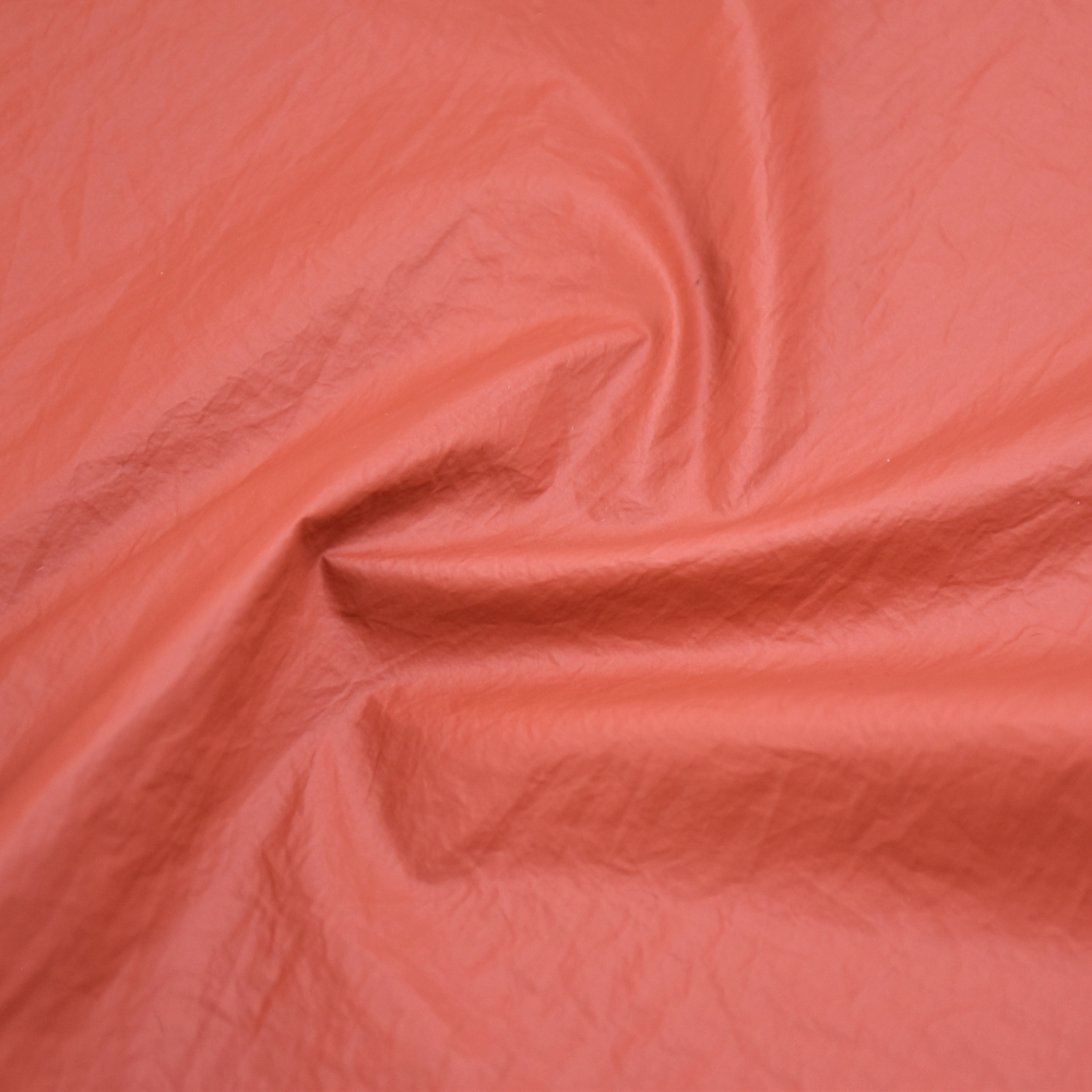 Wholesale Leather Pongee Fabric Down Jacket Fabric Windproof Taffeta Artificial PU Material  for Garment