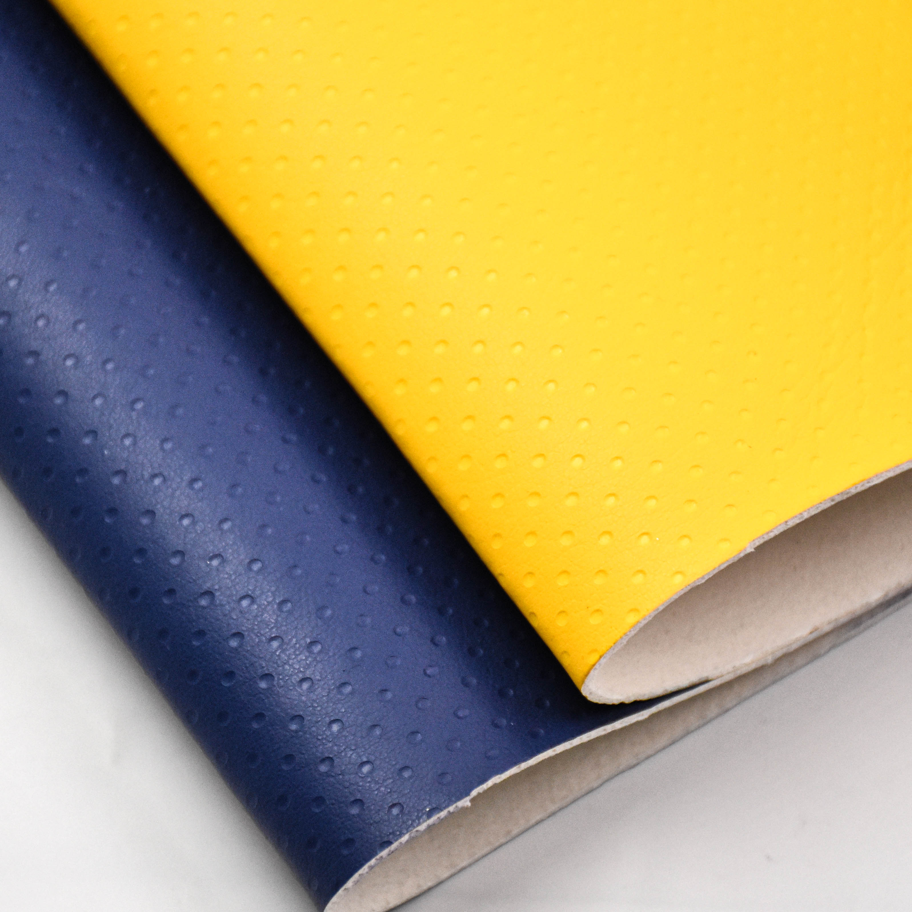 faux leather designer fabric pvc leather embossed for Football
