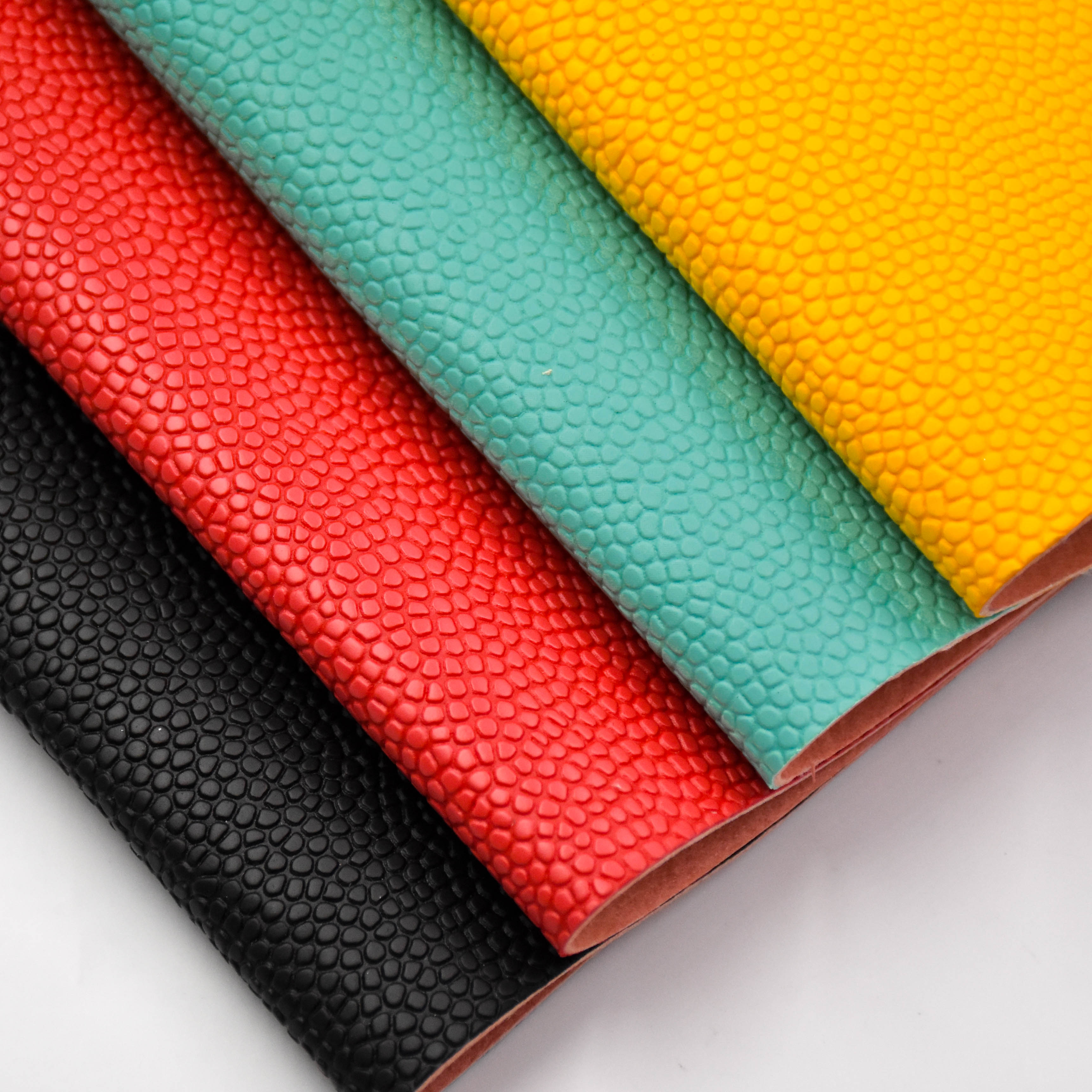 wholesale faux leather fabric Veneer PVC leather for Basketball