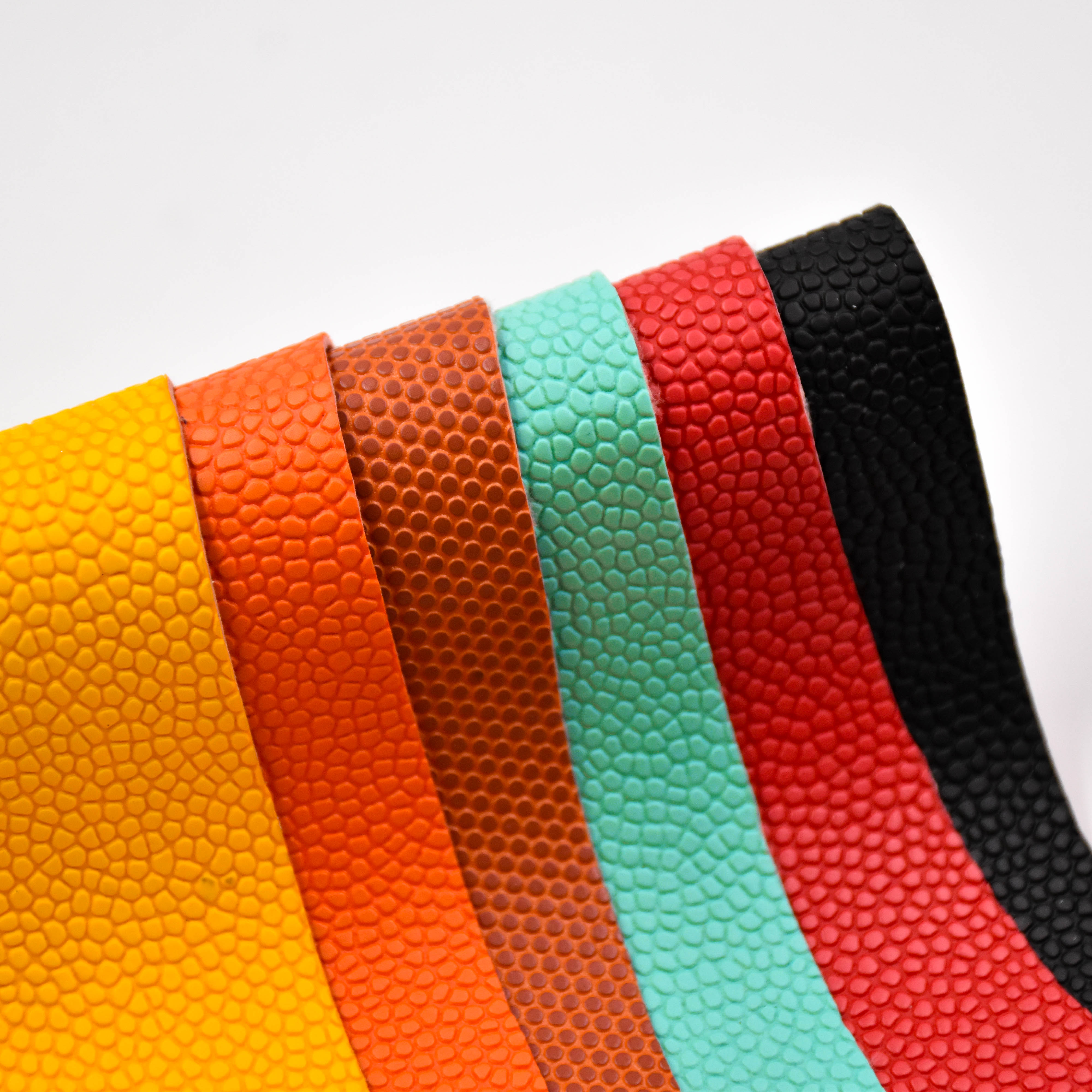 wholesale faux leather fabric Veneer PVC leather for Basketball