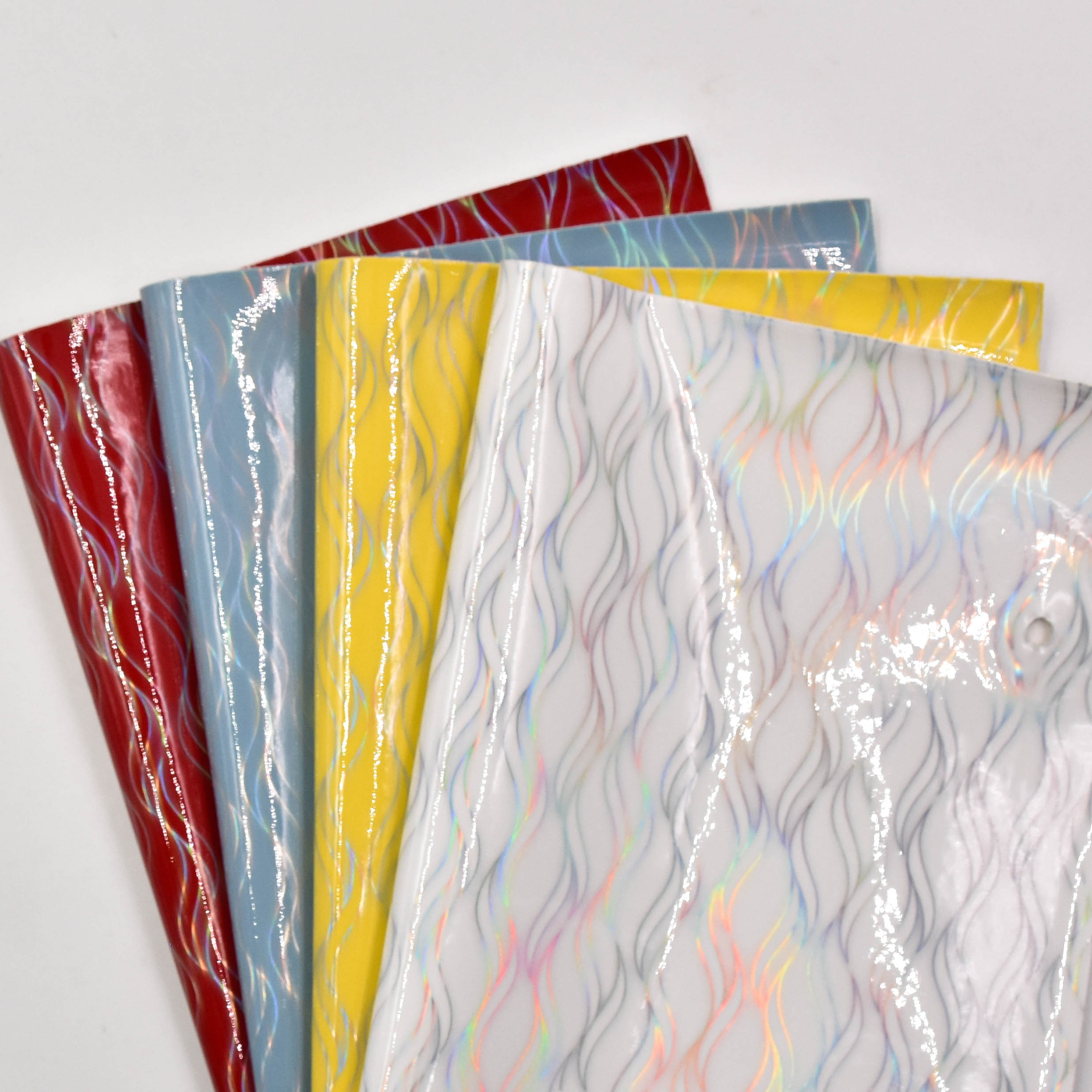 faux leather designer fabric Laser PVC process is used for shoes