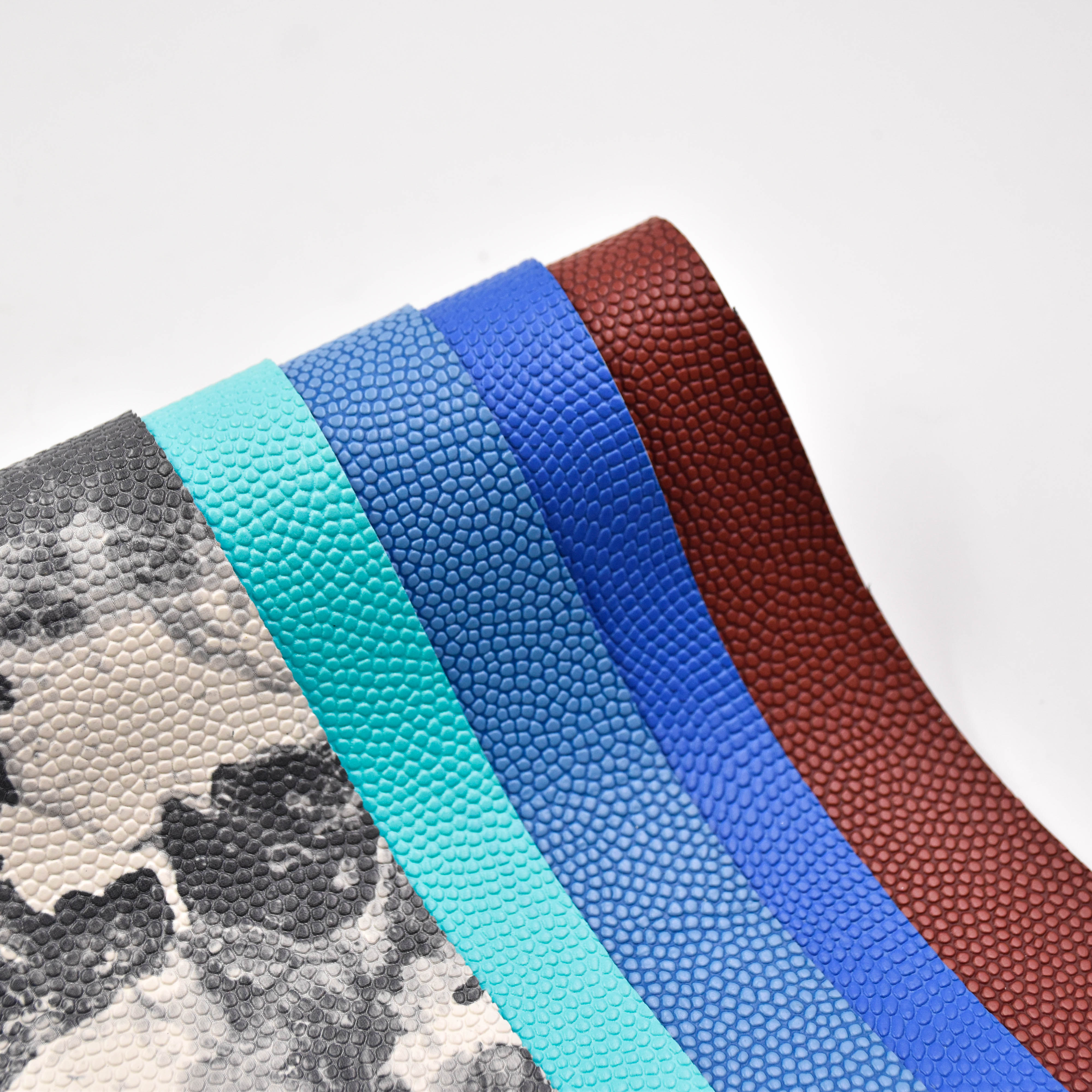 wholesale faux leather fabric Veneer PVC leather for Basketball