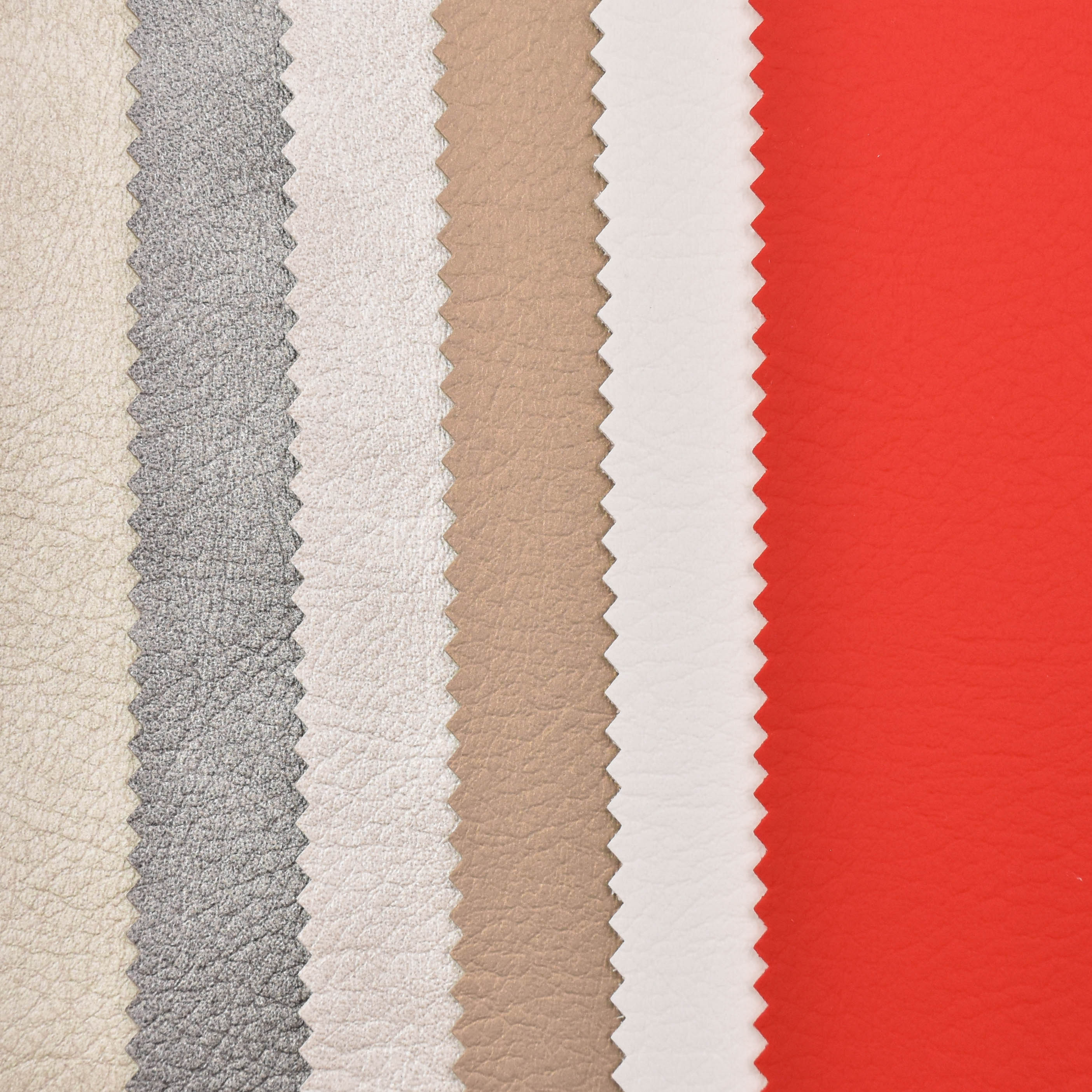 Aritificial PVC leather Multiple color embossing techniques for sofa