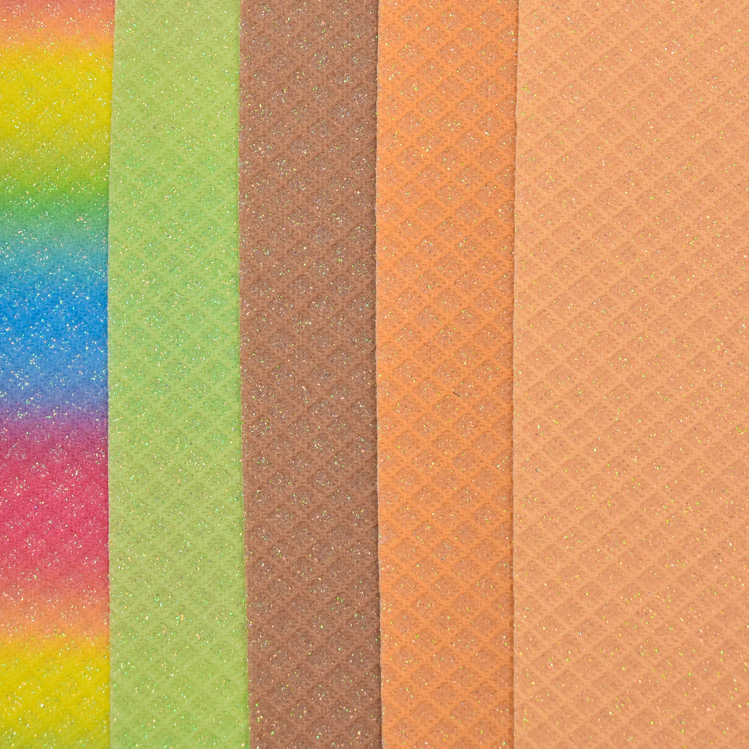 wholesale faux leather fabric Glitter PU leather for shoes