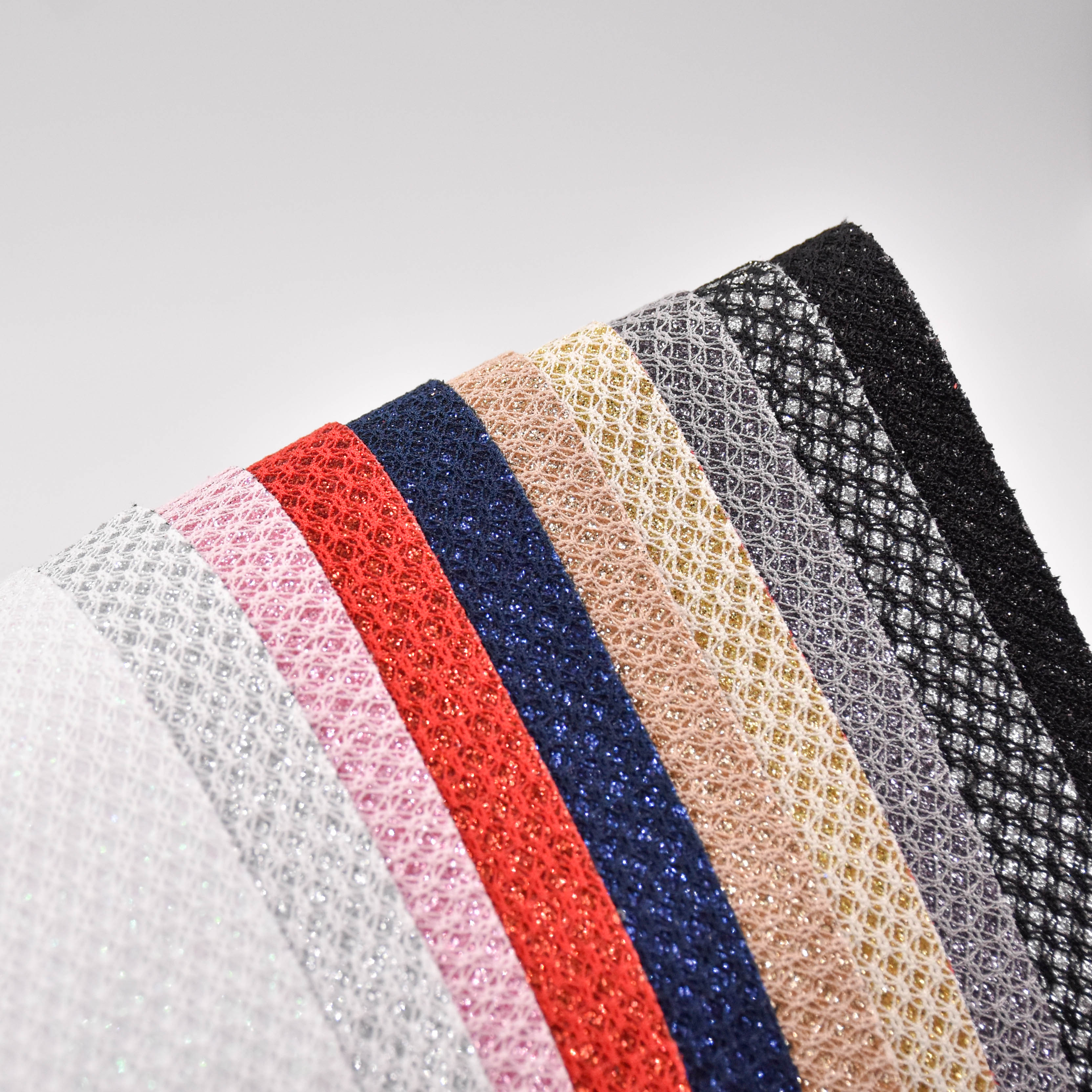 wholesale faux leather fabric Glitter PU leather for bag