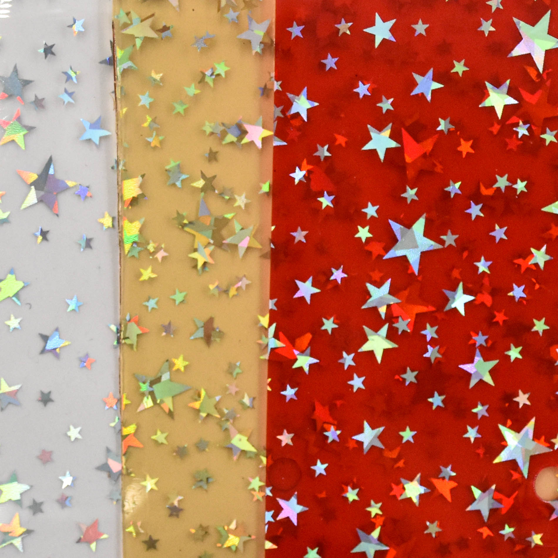 Iridescent Star Laser-Processed Transparent PVC Film is used for shoes