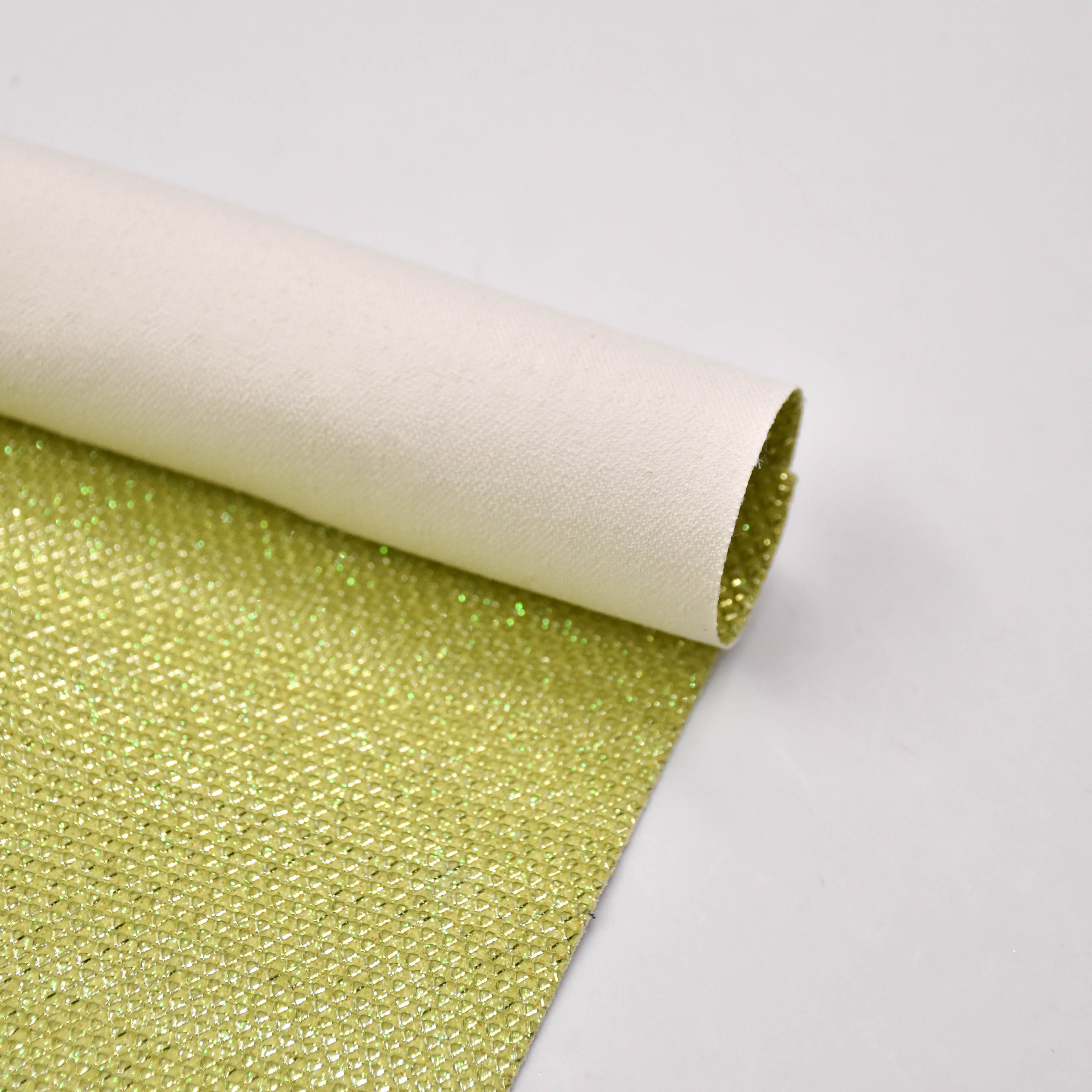 wholesale faux leather fabric Glitter PU leather for bag