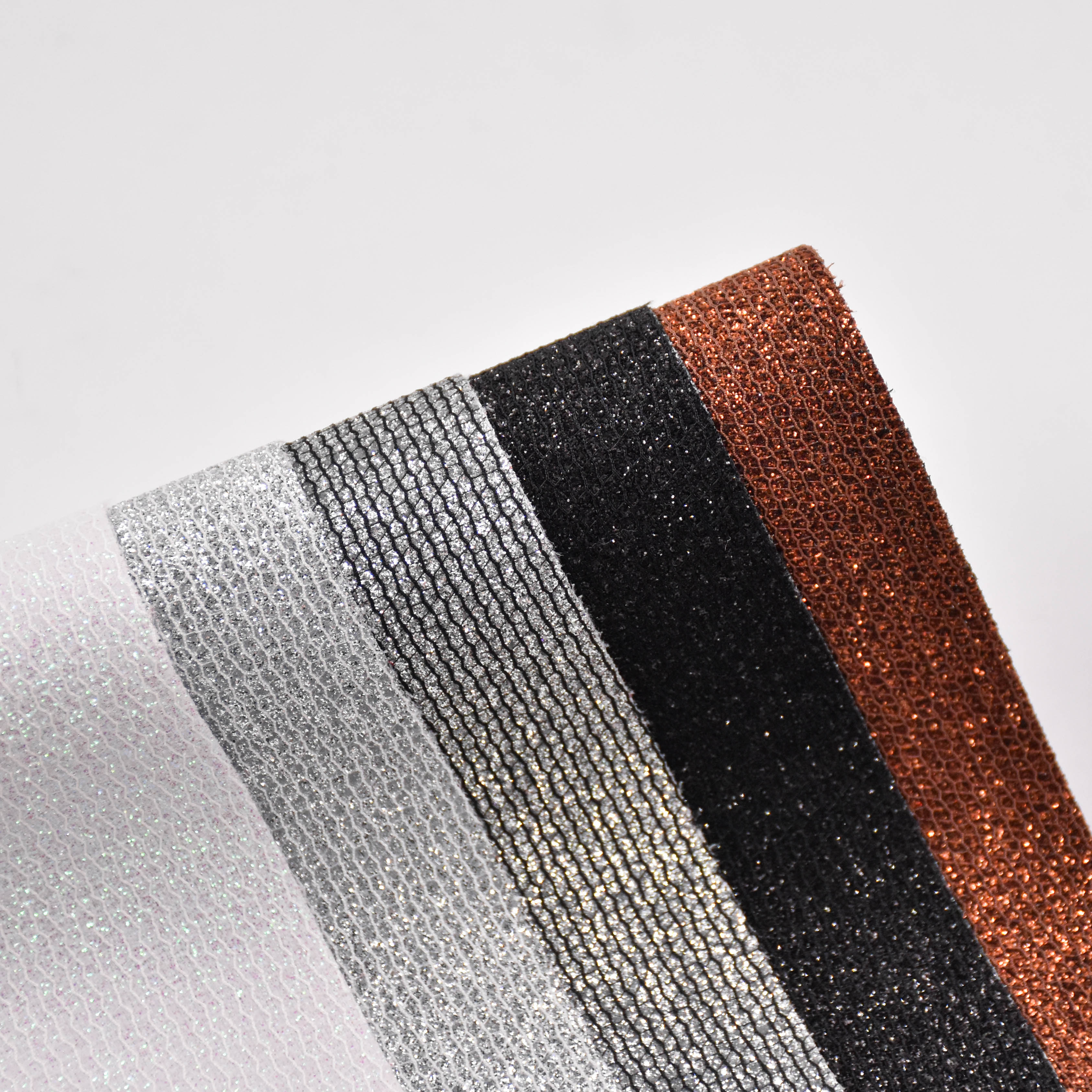 wholesale faux leather fabric Glitter PU leather for bag
