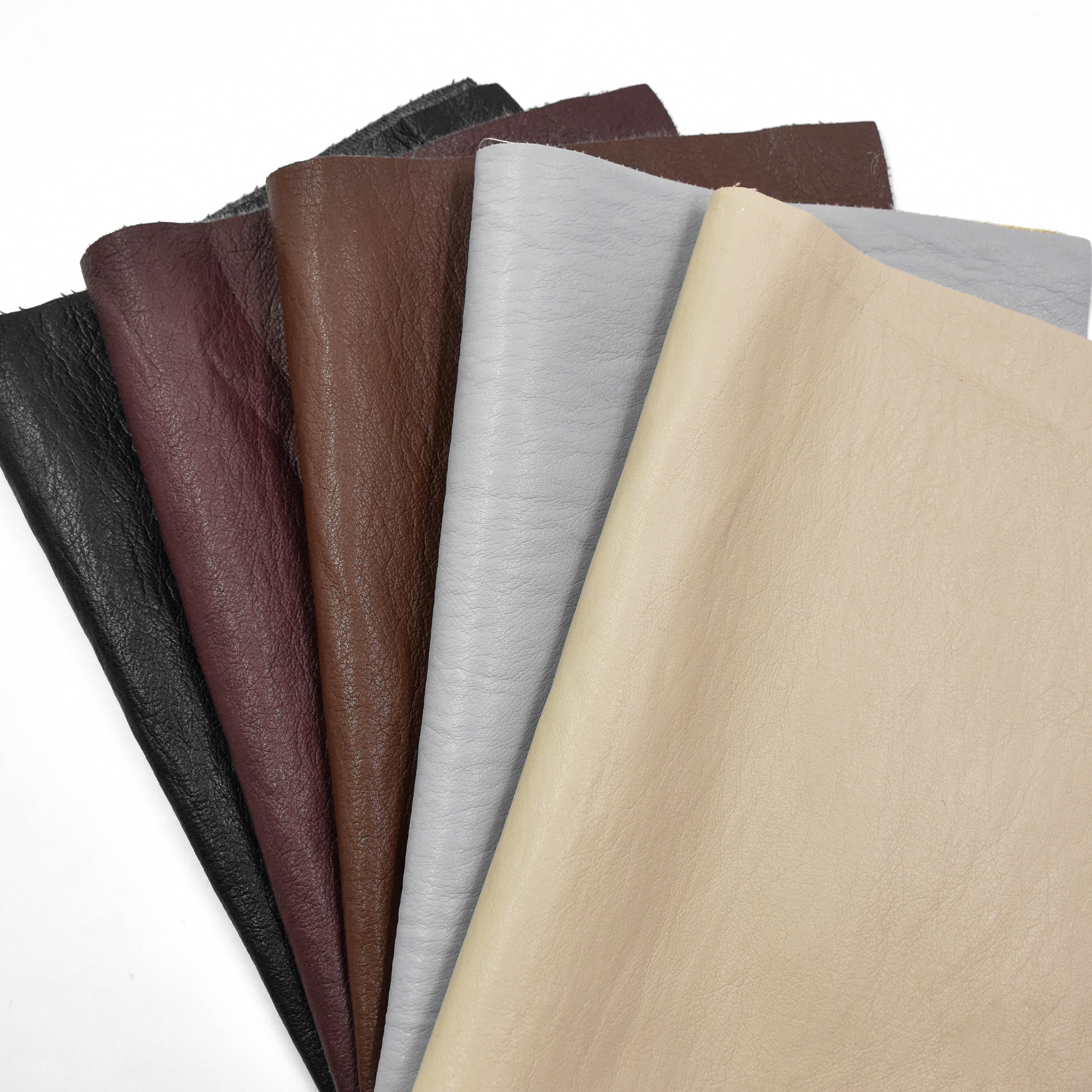 Oil skin embossing PU leather for germant 