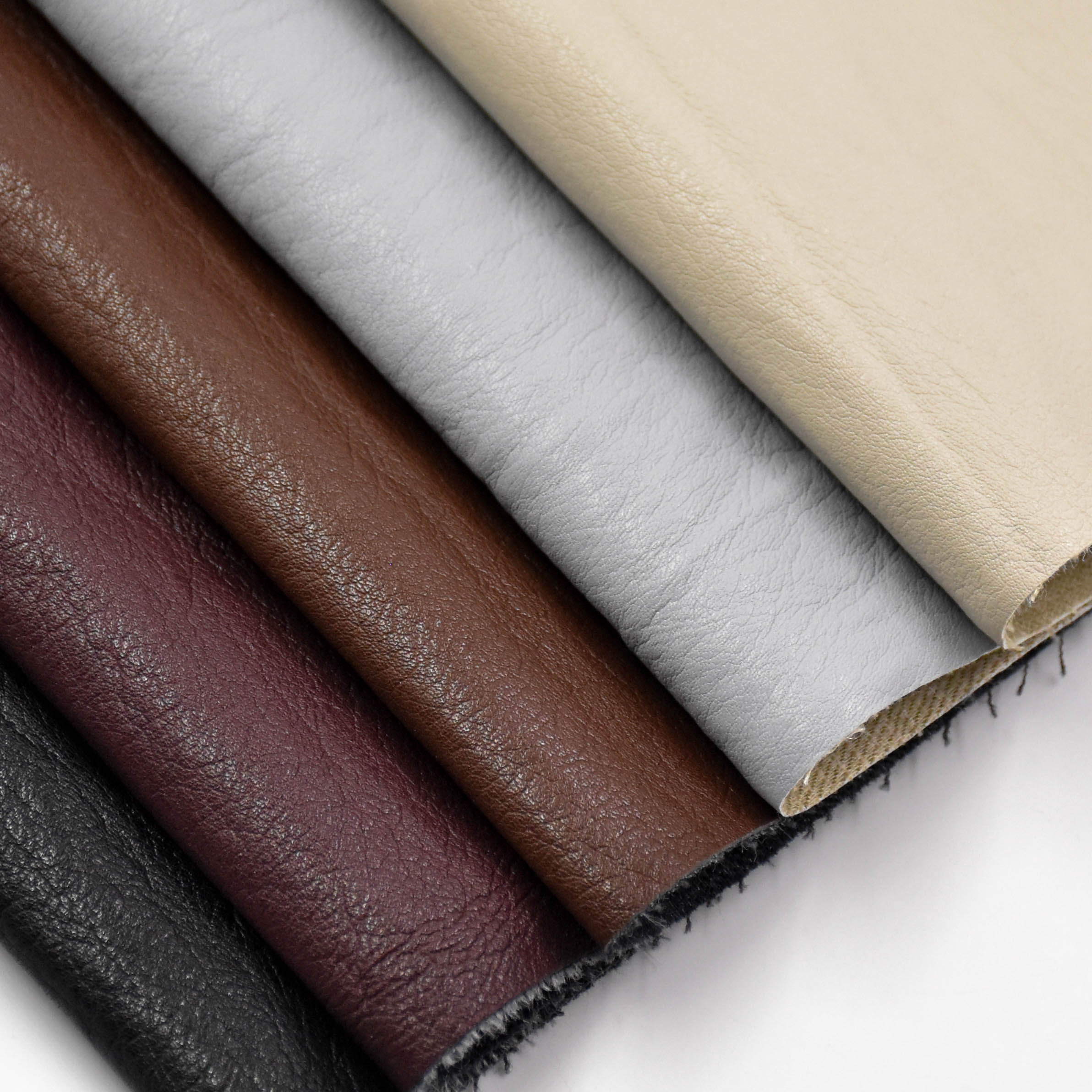 Oil skin embossing PU leather for germant 