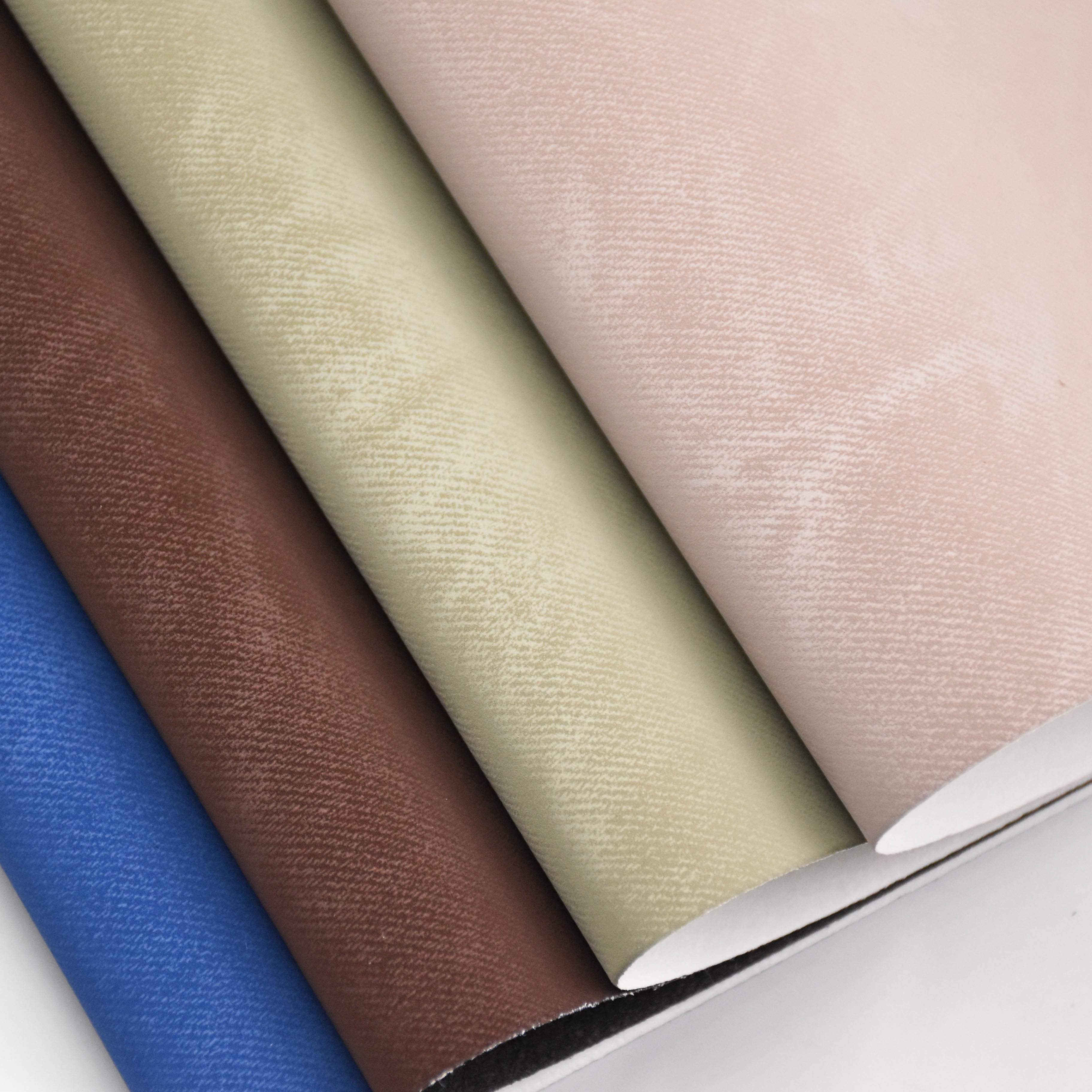 PU leather with printed embossing for notebook
