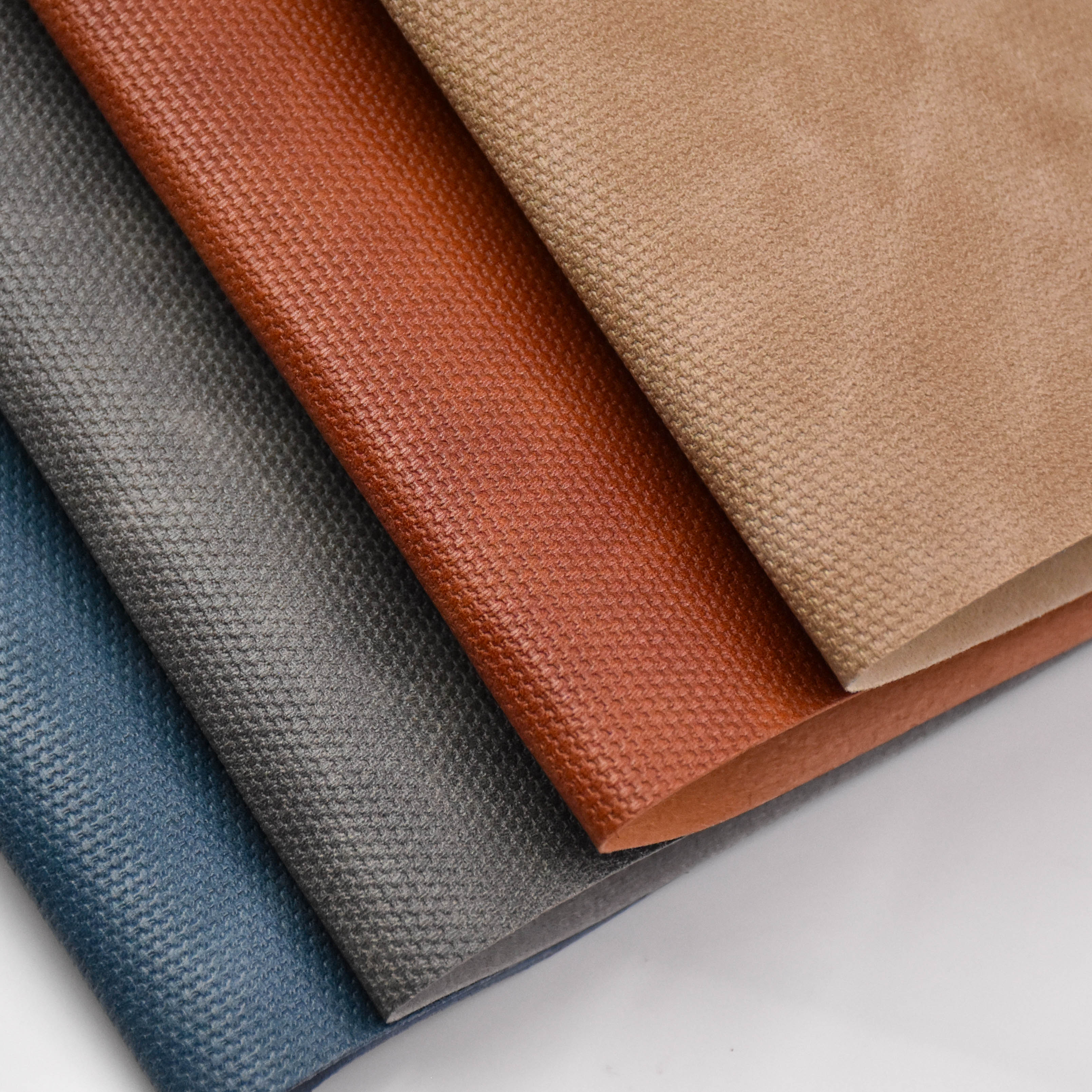 Woven pattern artificial leather is used for notebooks
