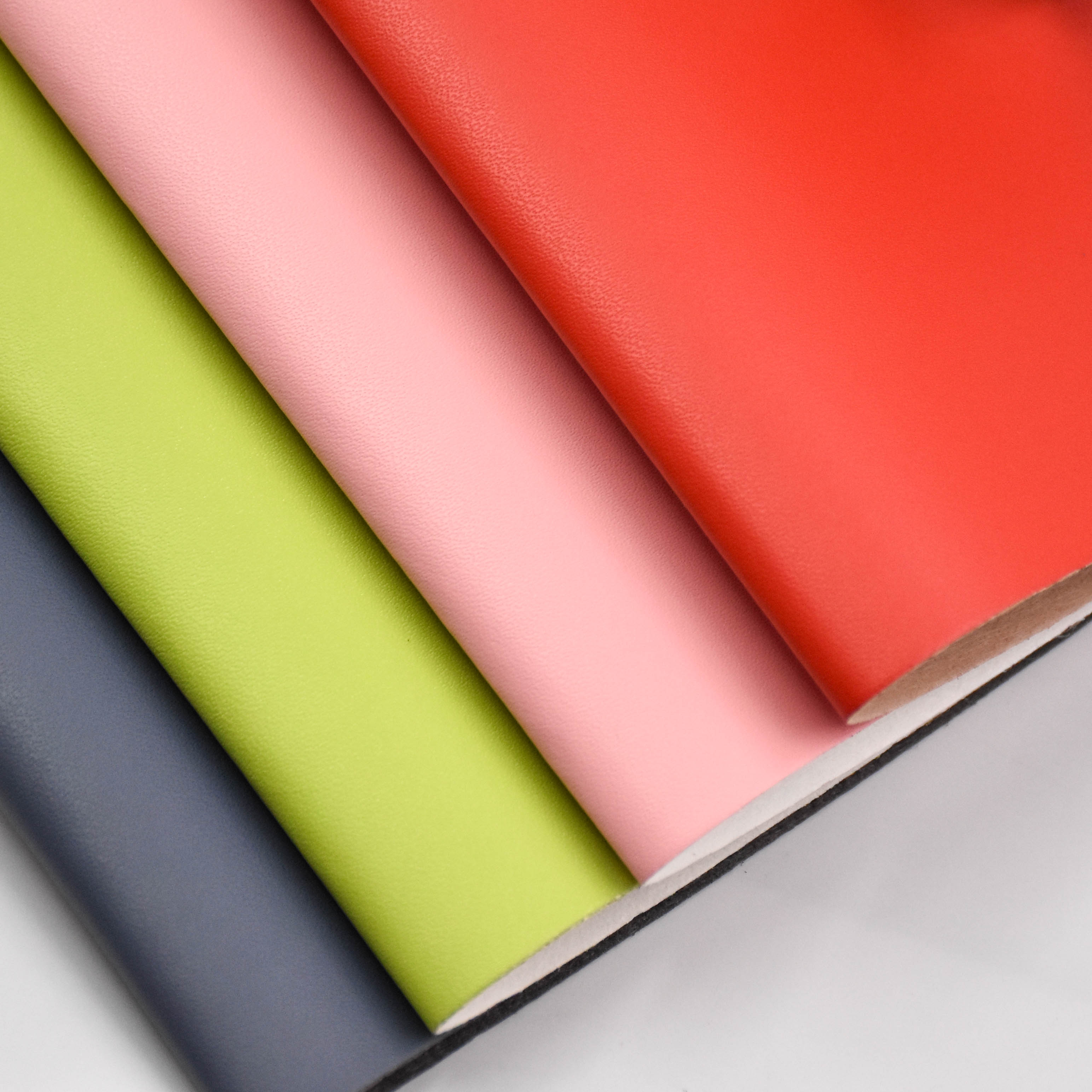 colorful artificial pu leather for notebook