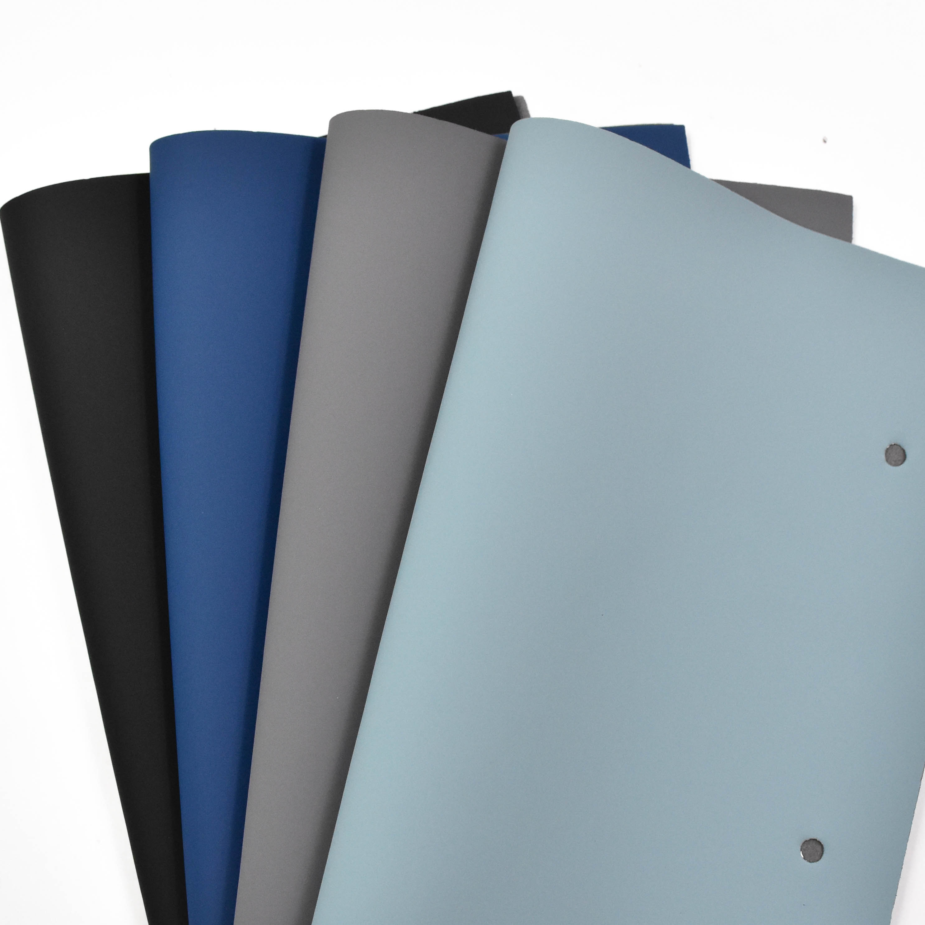 BUFFING Artificial leather is used for notebooks