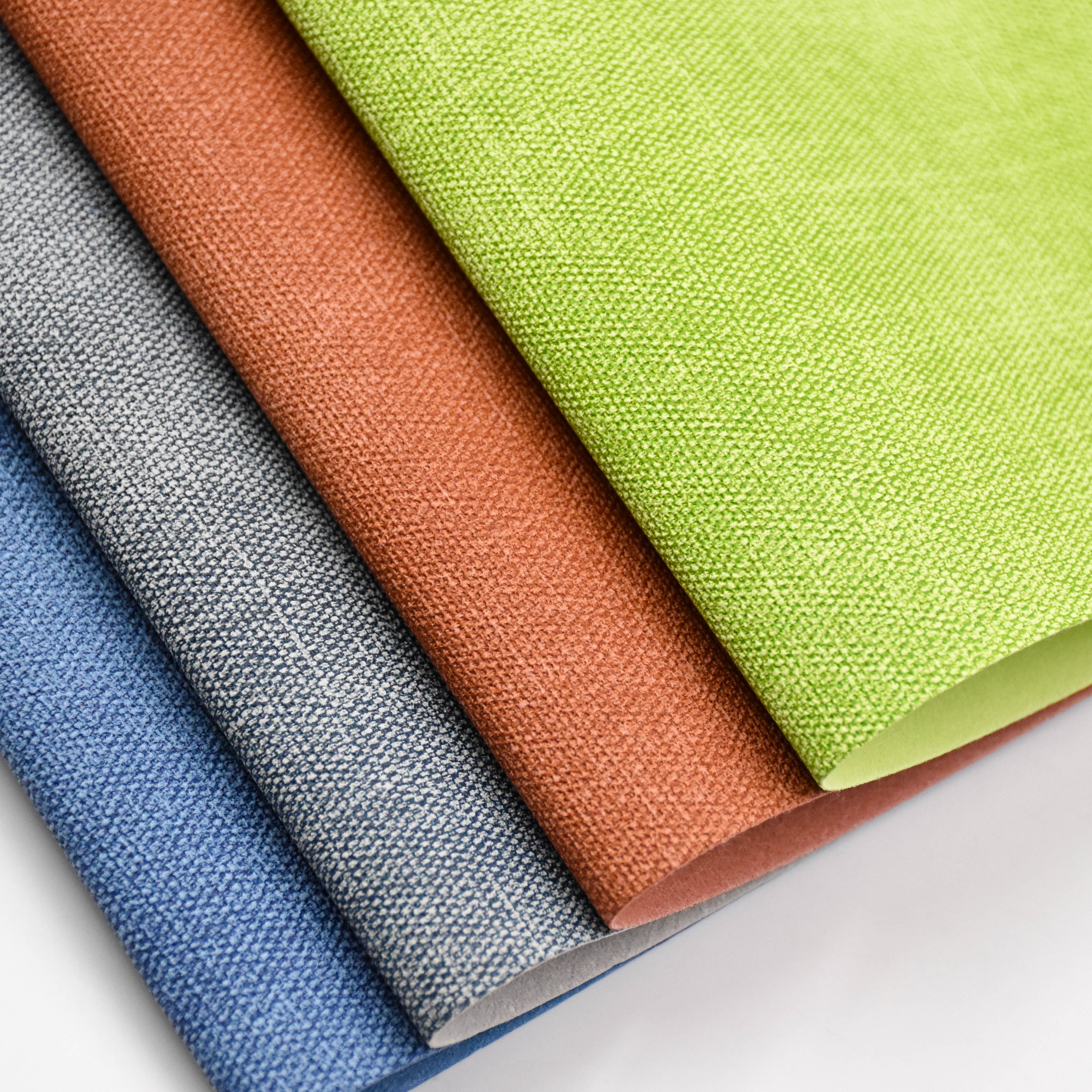 Woven patterned artificial leather is used for notebooks