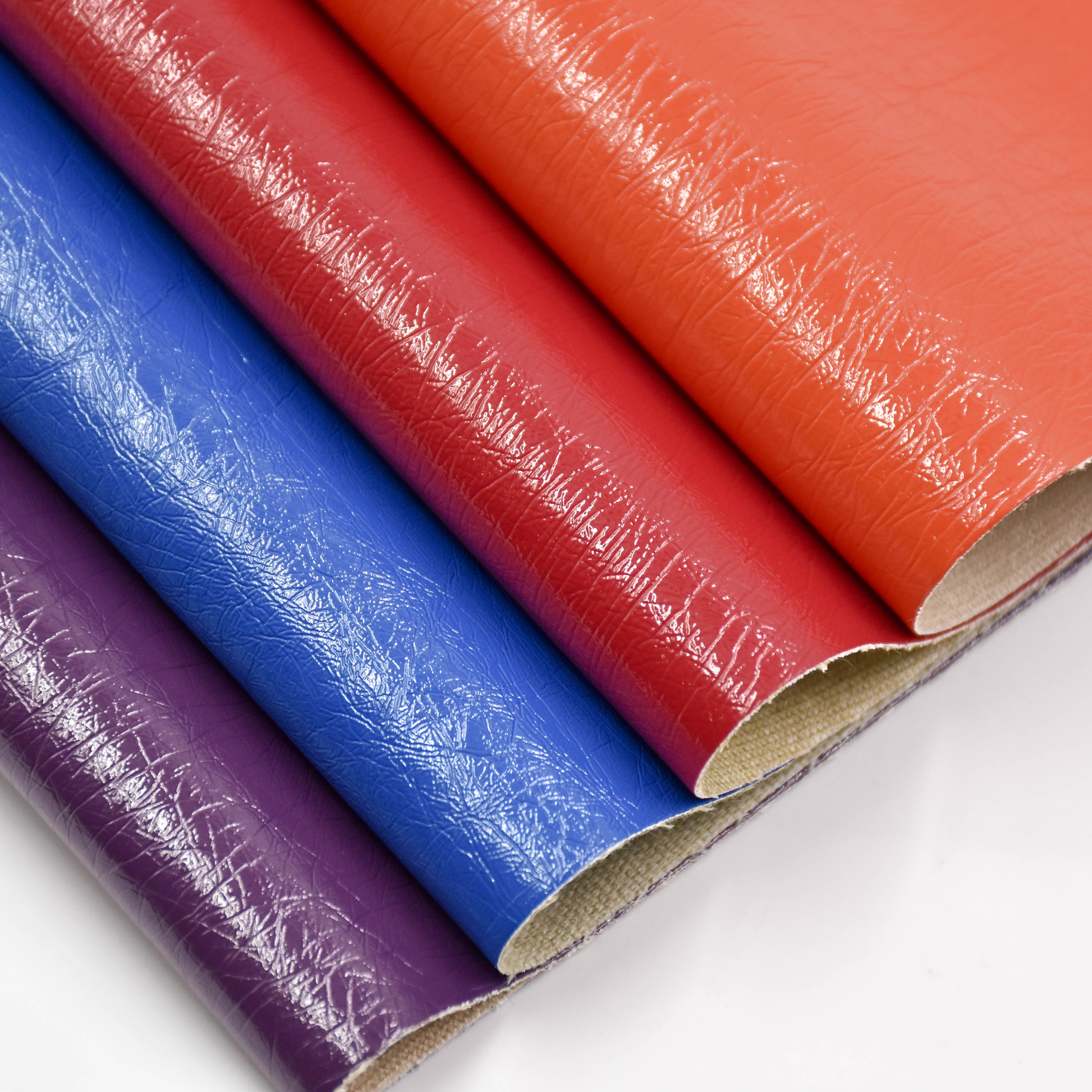 Mirror-finish leather PU artificial leather is used for Garment